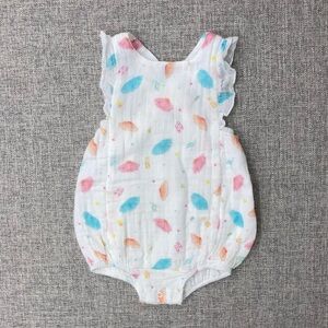 Nola Tawk 6-12m muslin sunsuit baler shoes and tutu EUC